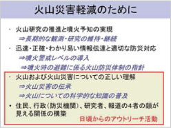 スライド：火山災害軽減のために